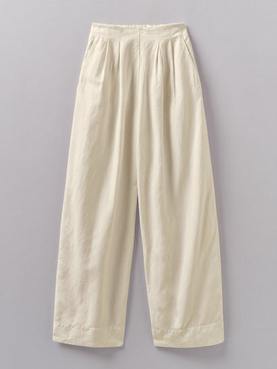 Toast Cotton linen wide leg trousers at Collagerie