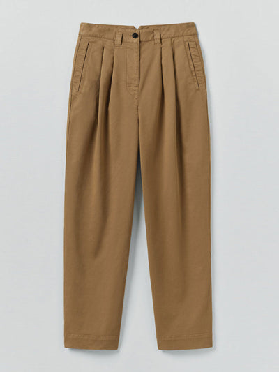 Toast Cotton pleat front trousers at Collagerie