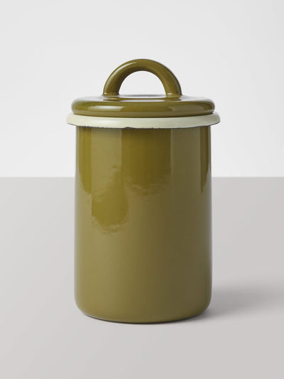 Toast Enamel storage jar at Collagerie