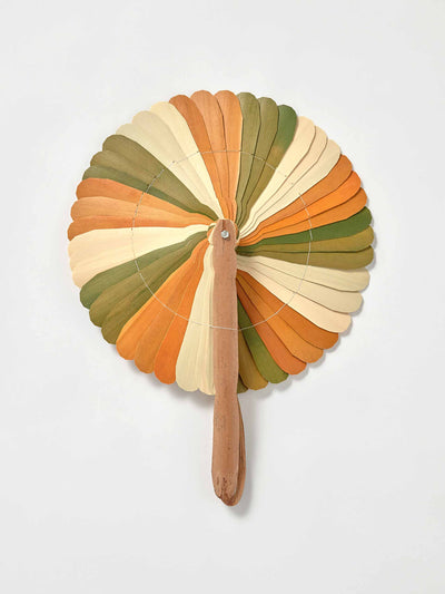 Toast Orange and green fan at Collagerie