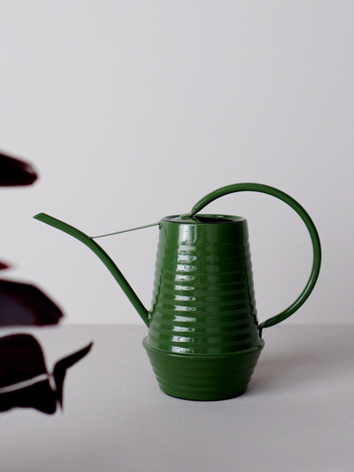 Toast Dark green metal watering can at Collagerie