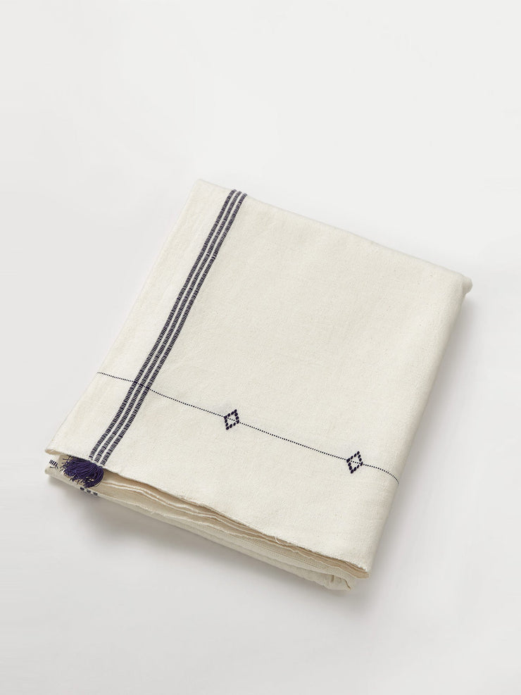 Hand woven cotton tablecloth Interiors Toast    - Collagerie