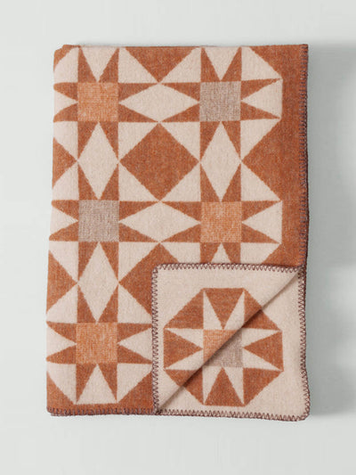 Toast Jacquard star wool blanket at Collagerie