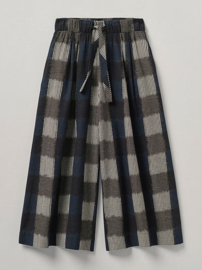 Toast Navy gingham trousers at Collagerie