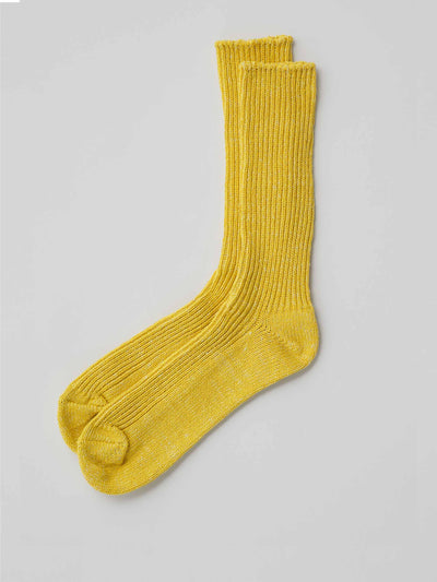 Nishiguchi Kutsushita Yellow socks at Collagerie