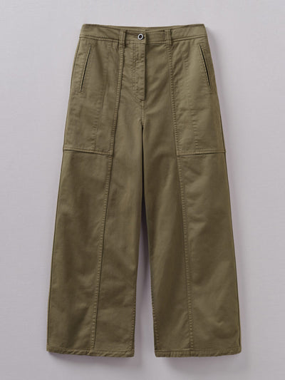 Toast Panelled cotton twill trousers at Collagerie