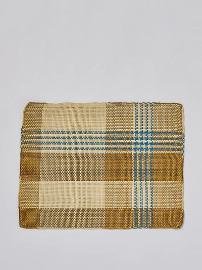 Toast Handwoven checked placemats (set of 2) at Collagerie