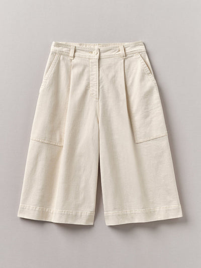 Toast Pleated denim shorts at Collagerie
