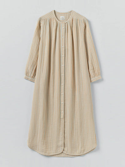 Toast Stripe crinkle cotton nightdress at Collagerie