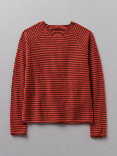Toast Stripe wool cashmere neat sweater at Collagerie
