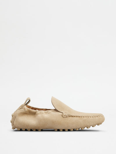 Tod's Glove Gommino driving shoes in suede at Collagerie