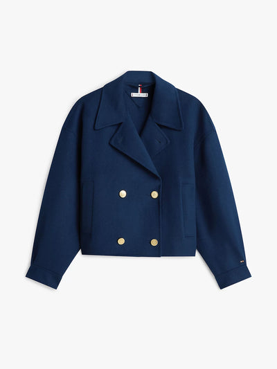 Tommy Hilfiger Wool blend double breasted peacoat at Collagerie