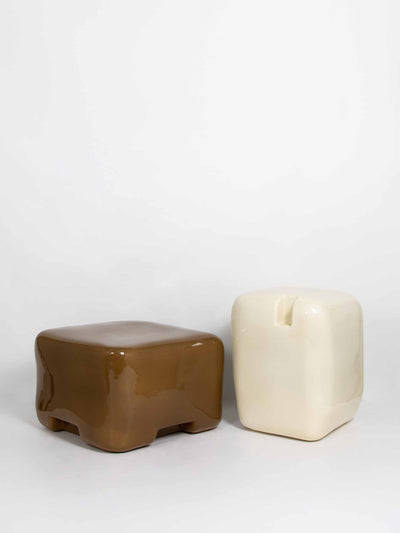 Toogood Tall side table and stool at Collagerie