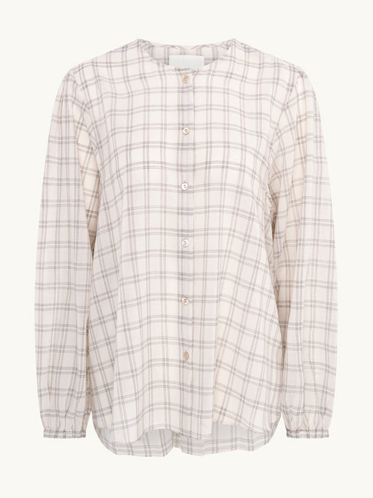 Drew blouse Top Racil Grey Check XS  - Collagerie