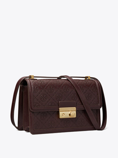 Tory Burch T monogram leather shoulder bag at Collagerie