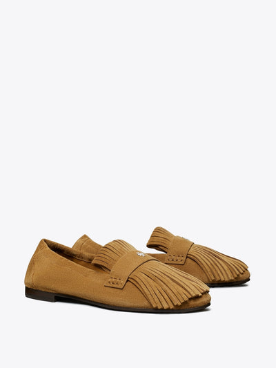 Tory Burch Ballet fringe loafers at Collagerie