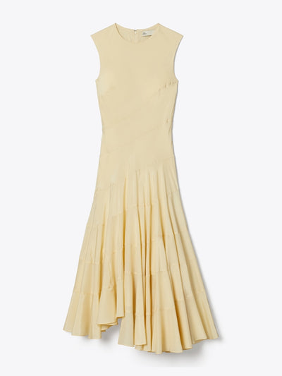 Tory Burch Flared cotton silk dress at Collagerie
