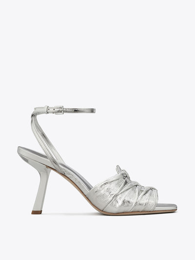 Tory Burch Ruched heeled sandal at Collagerie