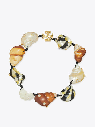 Tory Burch Shell statement necklace at Collagerie