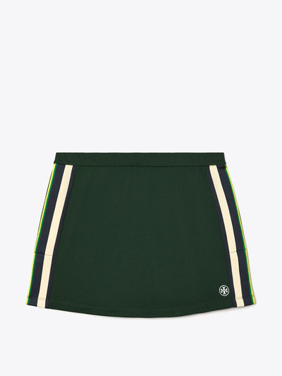 Tory Burch Side-stripe tennis skirt at Collagerie