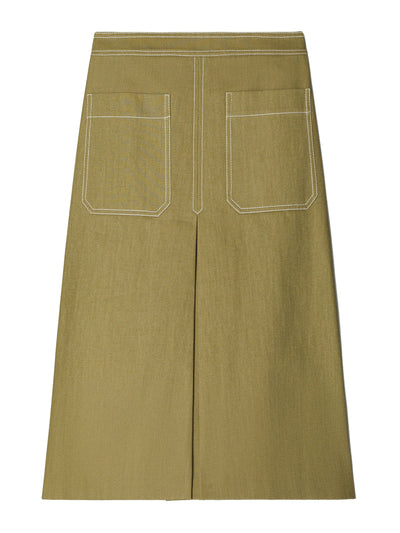 Tory Burch Cotton twill skirt at Collagerie