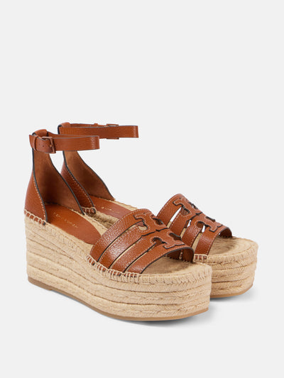 Tory Burch Ines multi-strap espadrille wedge sandals at Collagerie