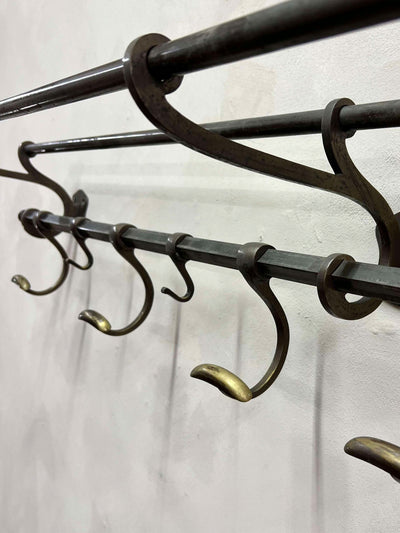 Track 21 Interiors 1920's French brass luggage rack at Collagerie