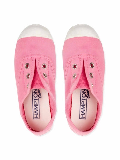 Hampton Canvas Plum plimsolls in Bonbon pink at Collagerie