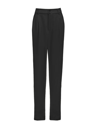 Huishan Zhang Miles black crepe trousers at Collagerie