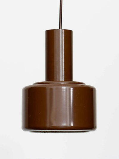 Trouva Brown enamel ceiling pendant at Collagerie