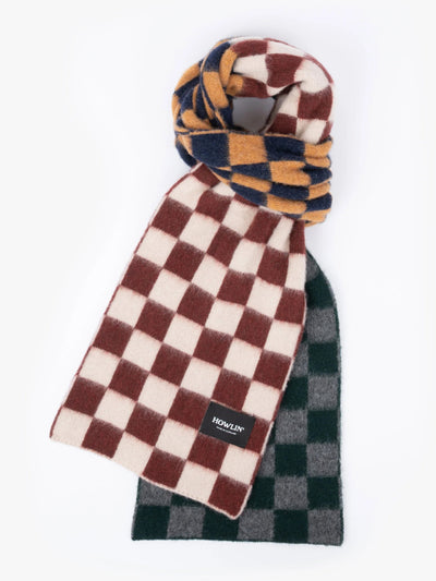 Howlin' Cosmic checkerboard scarf at Collagerie