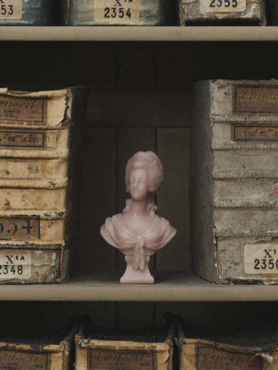 Trudon Marie-Antoinette wax bust candle at Collagerie