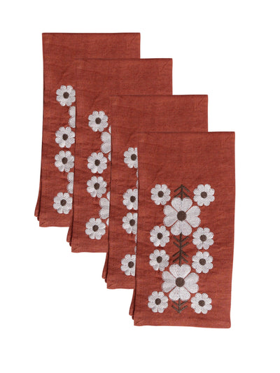 Sharland England Tulpina linen napkins at Collagerie
