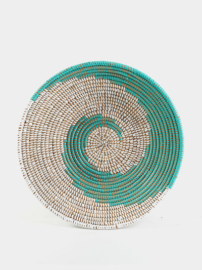 Hadeda Turquoise woven bowls at Collagerie