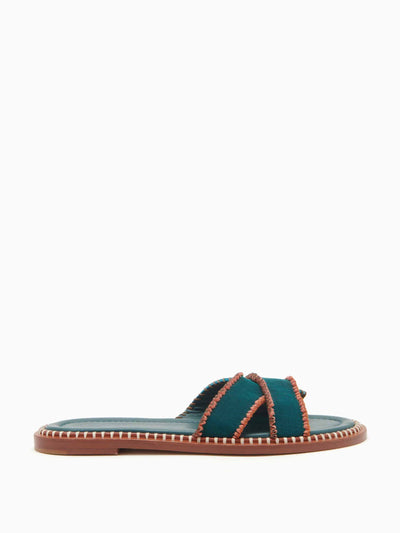 Ulla Johnson Turquoise sandal at Collagerie