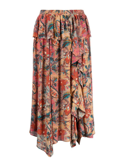 Ulla Johnson Floral print midi skirt at Collagerie