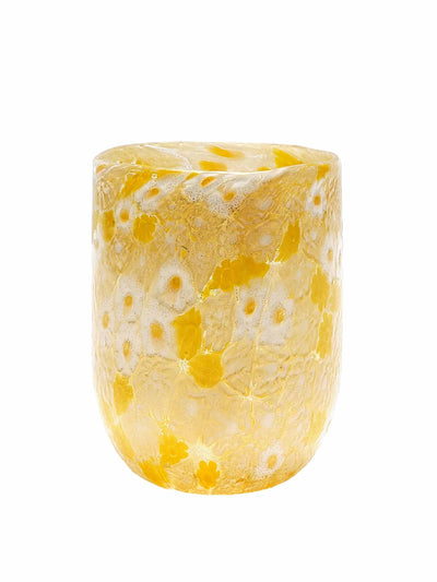 Ulla Johnson Yellow floral glass at Collagerie