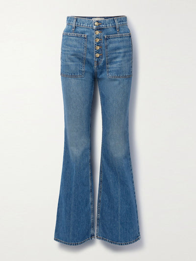 Ulla Johnson Medium denim high-rise flared jeans at Collagerie