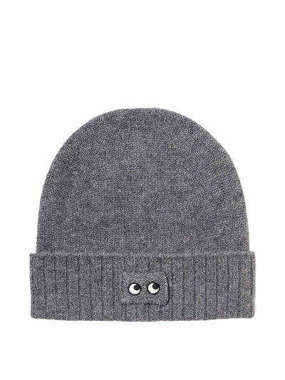 Uniqlo X Anya Hindmarch 100% cashmere knit beanie in grey at Collagerie