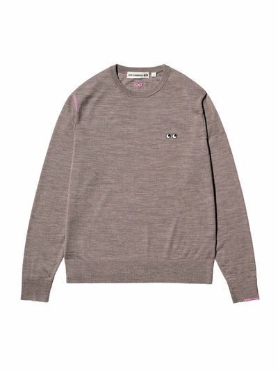 Uniqlo X Anya Hindmarch 100% merino crew neck jumper at Collagerie