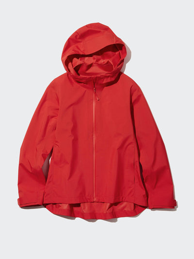 Uniqlo Red Blocktech parka at Collagerie