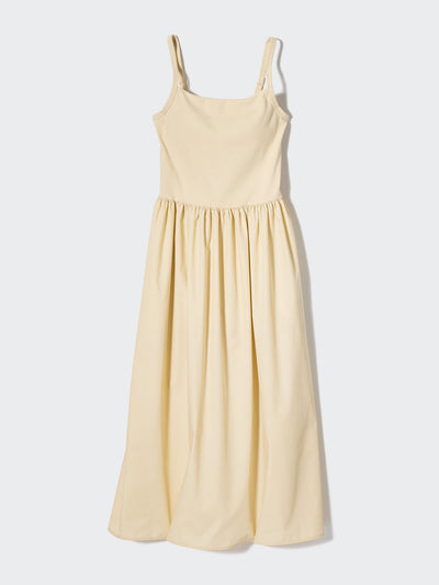 Uniqlo Combination camisole bra dress in cream at Collagerie