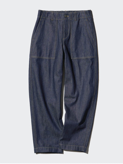 Uniqlo Curved baker trousers (denim) at Collagerie