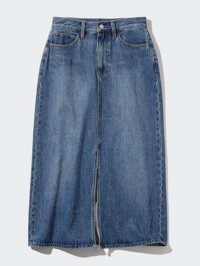 Uniqlo Denim long skirt at Collagerie