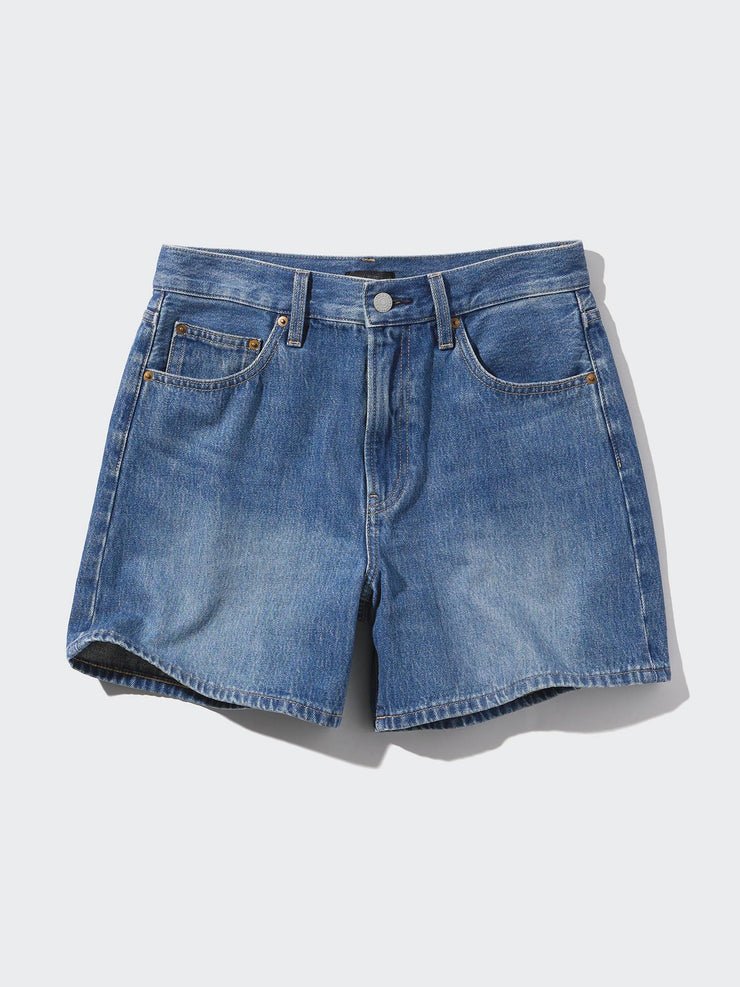 High rise baggy denim shorts Clothing Uniqlo    - Collagerie