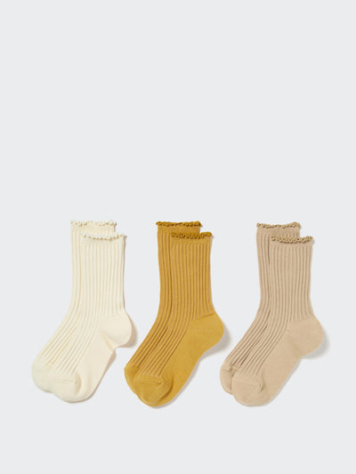 Uniqlo Ribbed socks (set of 3) at Collagerie