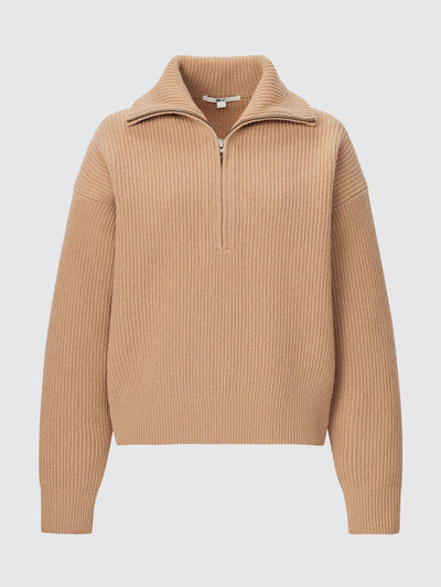 Uniqlo : C Haf-zipped jumper in Beige at Collagerie