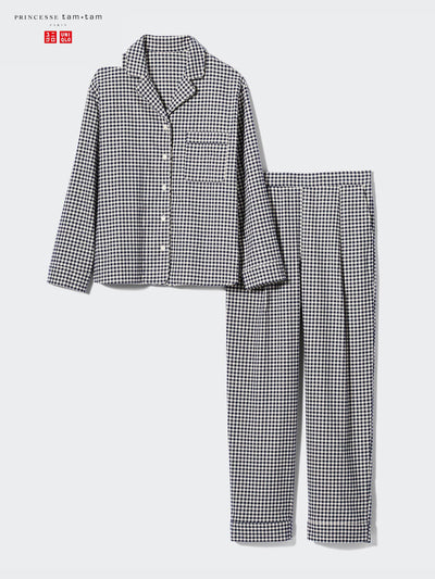 Uniqlo Soft flannel pyjamas (gingham check) at Collagerie