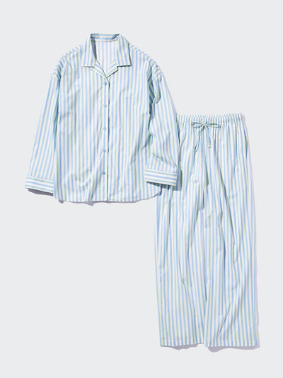 Uniqlo Soft stretch long sleeved pyjamas at Collagerie