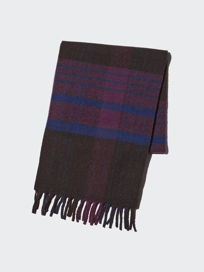 Uniqlo Soufflé yarn chunky stole (patterned) at Collagerie